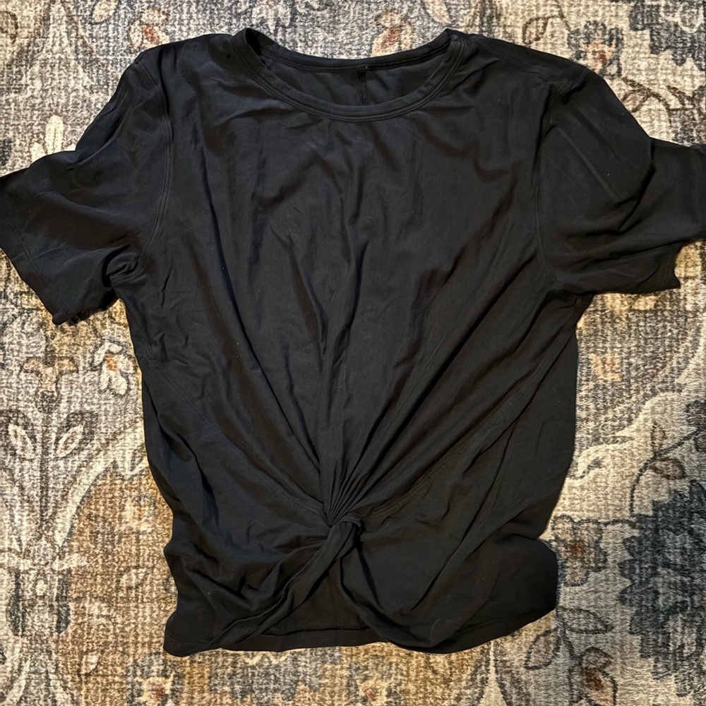 Lululemon Black Twisted Shirt